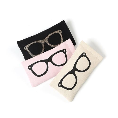 厂家帆布眼镜袋眼镜盒 可加印logo 规格颜色尺寸支持
